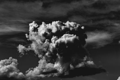 Low angle view of clouds in sky