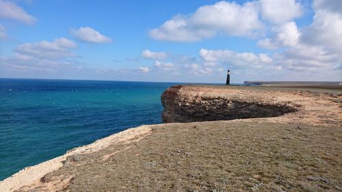 Scenic view of sea against sky