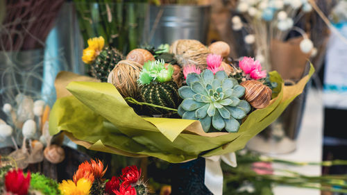 Close-up of flower bouquet