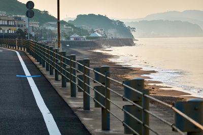 Scenic view of sea against sky during sunrise