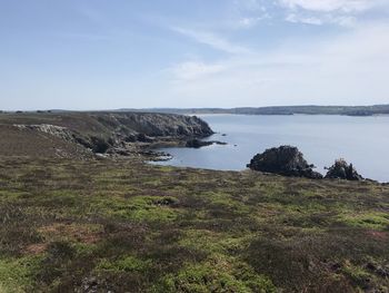 Scenic view of sea against sky