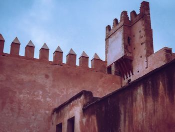 Low angle view of buildings against sky