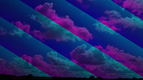 Full frame shot of multi colored sky