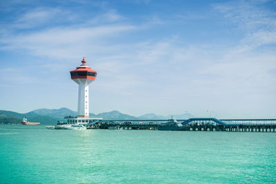 Lighthouse at seaside