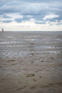 Close-up of sea against sky