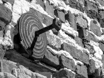 Close-up of stone wall