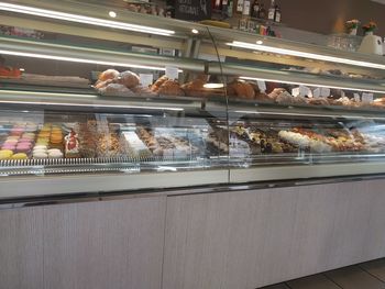 High angle view of food in store