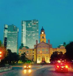 City street at night