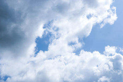 Low angle view of cloudy sky