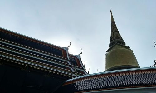 Low angle view of modern building against sky