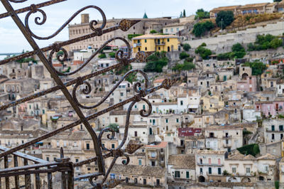 View of buildings in town