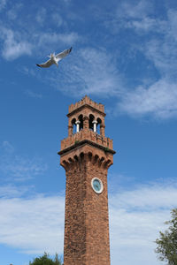 Clock tower in murano 