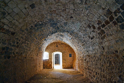 Archway in abandoned building
