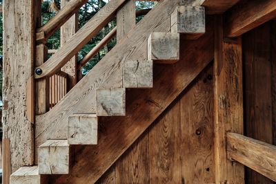 Wooden staircase at izumo-taisha