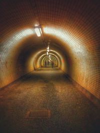 Illuminated tunnel
