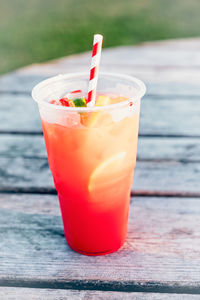 Close-up of drink on table