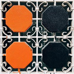 Full frame shot of metallic structure