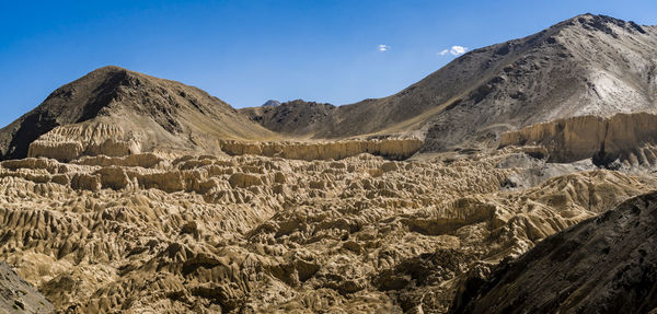 Panoramic view of mountains against sky