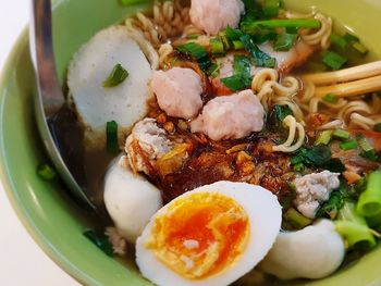 Close-up of food in bowl