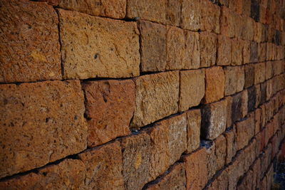 Close-up of stone wall