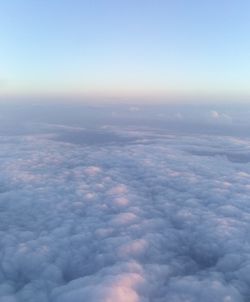 Aerial view of clouds over landscape