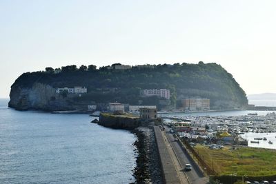 View of river against clear sky