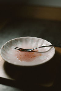 Close-up of coffee on table