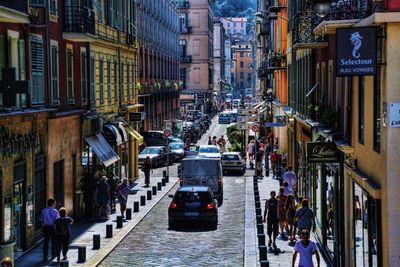 People on city street