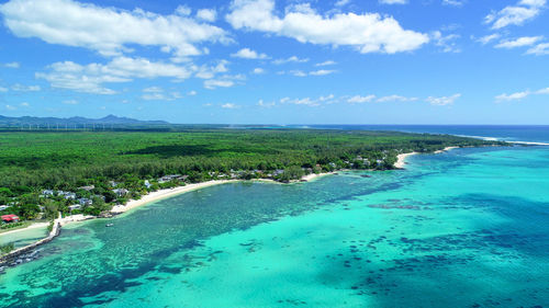 Scenic view of sea against sky