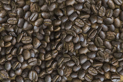 Full frame shot of coffee beans