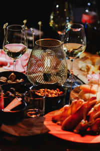 Close-up of food on table