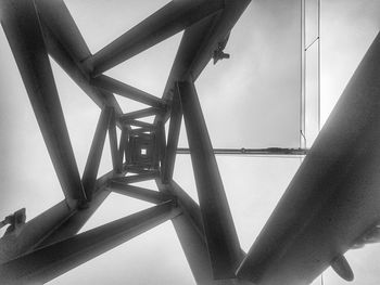 Close-up of bridge against sky