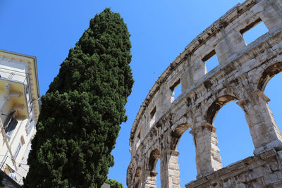 Low angle view of historical building