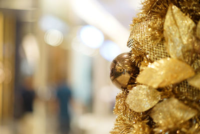 Close-up of christmas decoration