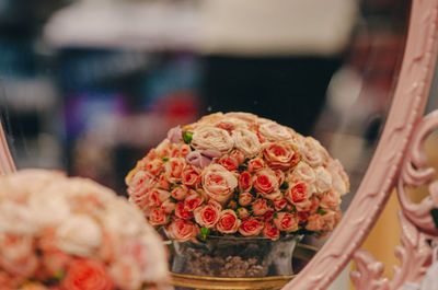 Close-up of rose bouquet