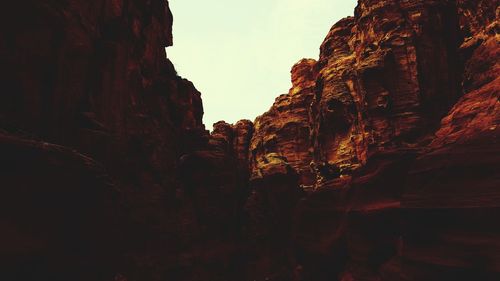 Scenic view of rocky mountains against sky