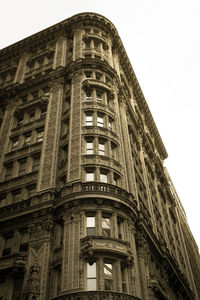 Low angle view of building against clear sky