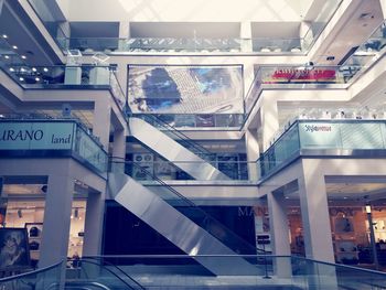 Low angle view of staircase in modern building