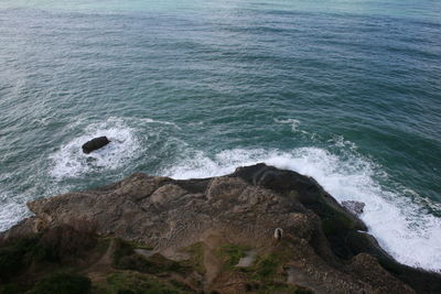 Rocks in sea