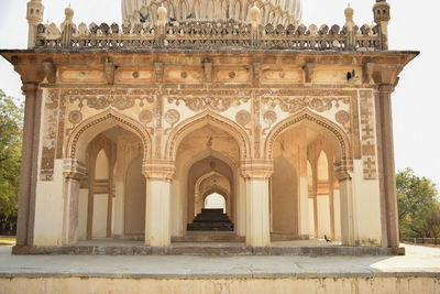 Low angle view of historical building