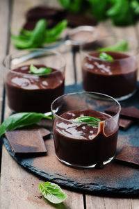 Close-up of drink on table