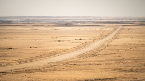 Scenic view of desert against sky