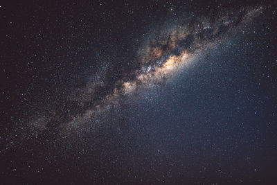 Low angle view of sky at night