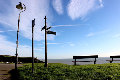 Low angle view of grass against sky