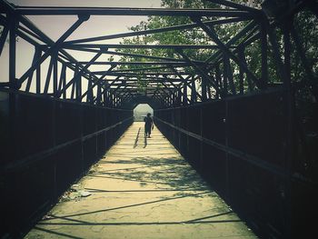 Footbridge at night