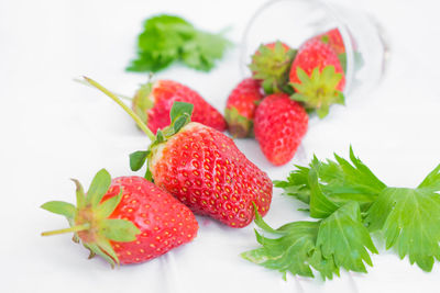 Close-up of strawberries