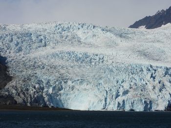 View of majestic glacier