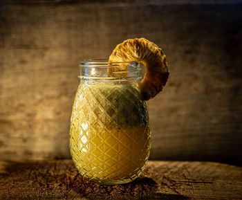 Refreshing smoothie with pineapple