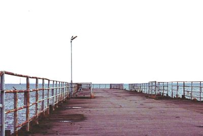 Street light against clear sky