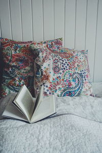 Close-up of books on book